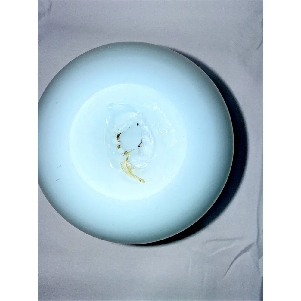Vintage Blue Satin Rose Bowls, Lot Of 3